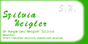 szilvia weigler business card